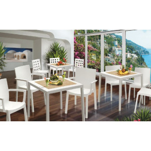Set 4 sedie Capri Bistrot 3 colori 48 X53X83