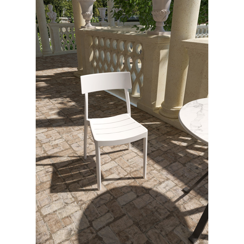 Set 4 sedie Roma Bistrot 3 colori  49x49x82 cm