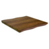 Top Tavolo Legno Canberra Noce Quadro Cm 70x70x4