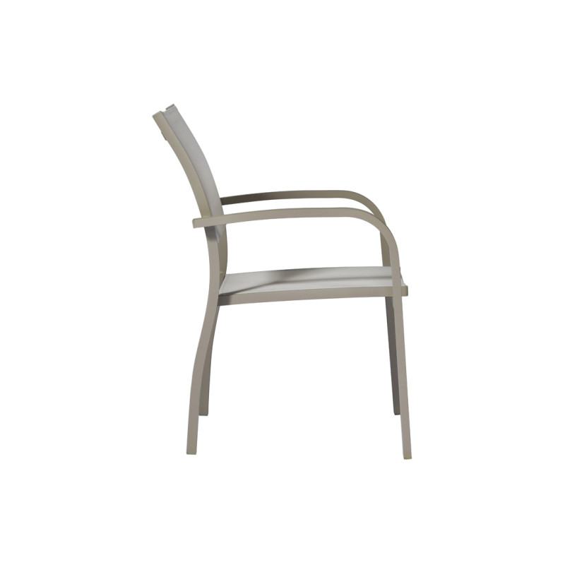 Set 2 Sedie Viareggio Moia alluminio tortora esterno resistente