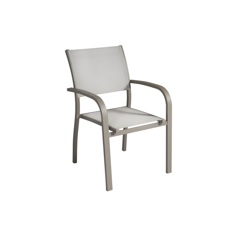 Set 2 Sedie Viareggio Moia alluminio tortora esterno resistente