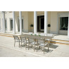 Set 2 Sedie Viareggio Moia alluminio tortora esterno resistente