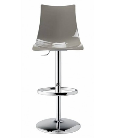 Zoom Sgabello Zebra Up antishock policarbonato e acciaio cromato Made in Italy SCAB DESIGN
