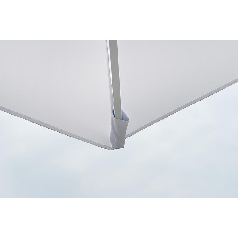 Ombrellone quadrato Moia push up 3x3mt bianco telescopico
