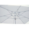 Ombrellone quadrato Moia push up 3x3mt bianco telescopico