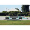 Ombrellone California Moia 3x3mt tortora alluminio laterale