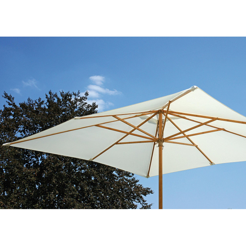 Ombrellone Moia bambù palo centrale 3x2m naturale elegante