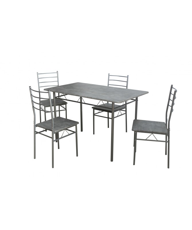 SET TAVOLO E 4 SEDIE MDF LISBONA