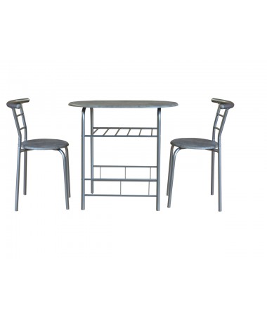 SET TAVOLO E 2 SEDIE MANCHESTER 80X53X75