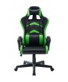 POLTRONA UFFICIO JEREZ IN PVC NERA E VERDE