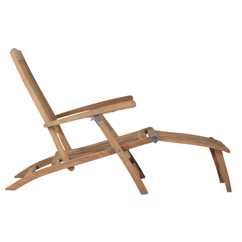 Poltrona sdraio Moia Steamer legno reclinabile da giardino