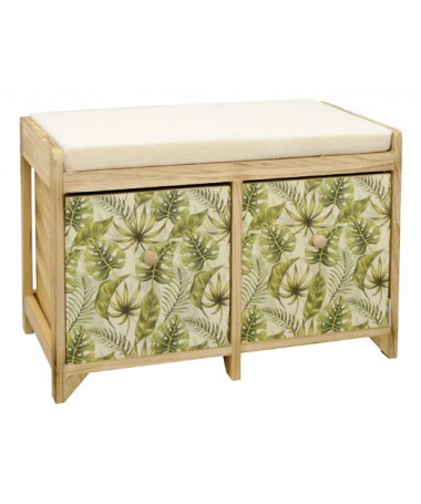 CASSAPANCA FOGLIE 2 CASSETTI BEIGE E VERDE