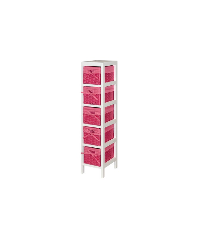 CASSETTIERA LISA 5C 20x25x95 FUCSIA