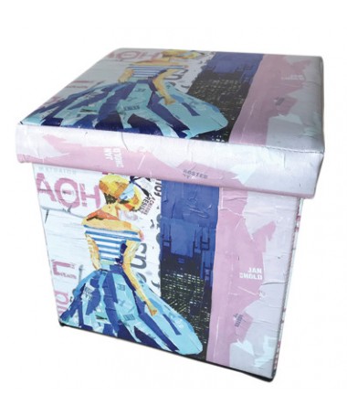 PUFF CUBO 32x32x32 PIEGH. LADY COLL