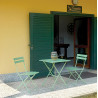 Set 2 sedie Moia Bistro pieghevoli verde ferro giardino