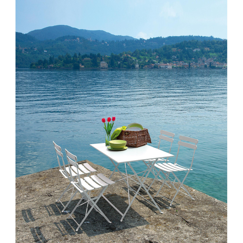 Tavolo Bistrò MOIA 110x70cm pieghevole ferro da giardino