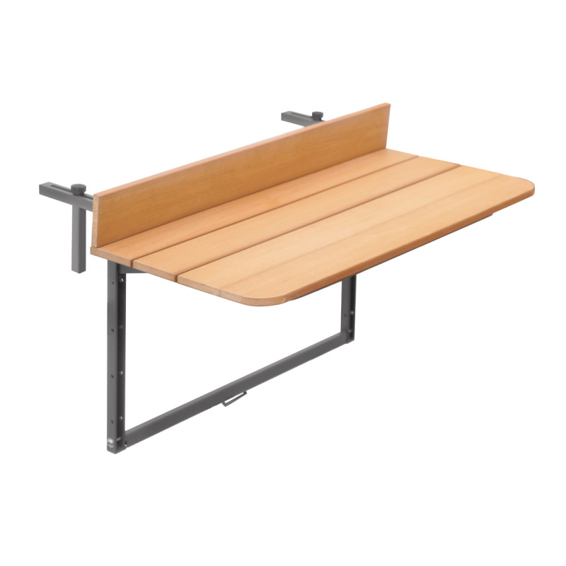 Tavolo da balcone Look Out Moia 80x37cm regolabile antracite