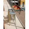 Tavolo da balcone Look Out Moia 80x37cm regolabile antracite