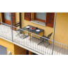 Set Balcone Moia in Ferro 100x50 cm da Giardino