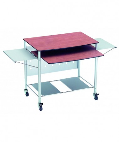 SCRIVANIA TAVOLO PORTA COMPUTER MEK CILIEGIO VALSECCHI MADE IN ITALY