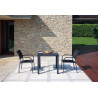 Tavolo MOIA San Vincenzo antracite 80x80 cm ferro giardino