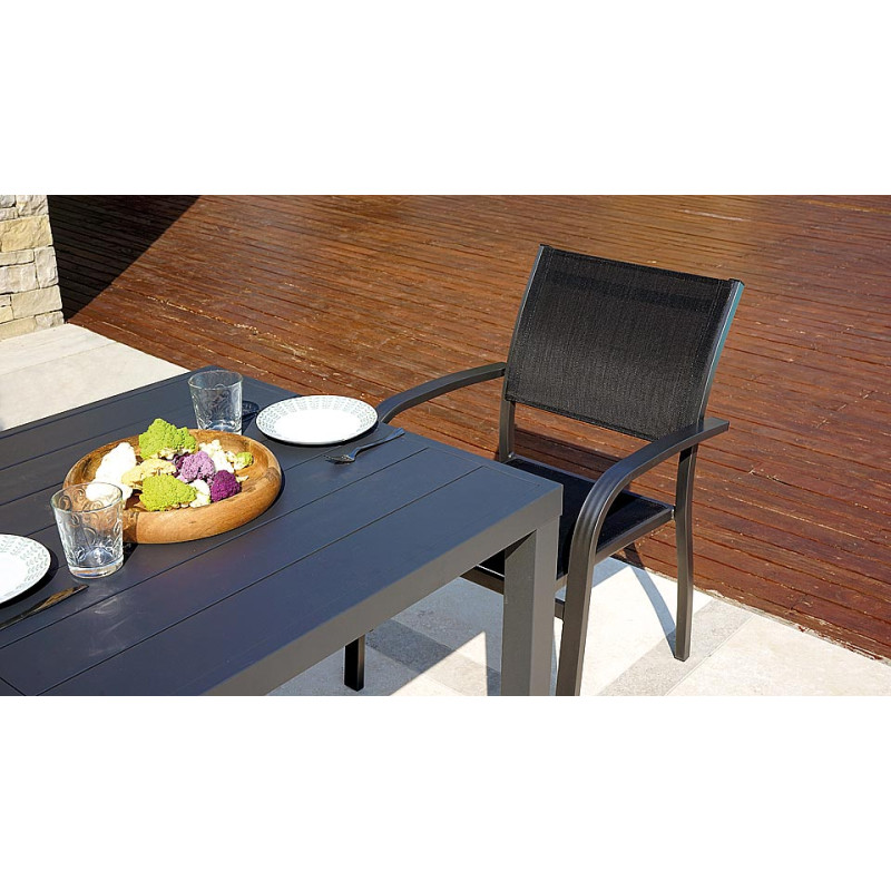 Tavolo MOIA San Vincenzo antracite 80x80 cm ferro giardino