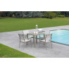 Set di 2 Sedie Elba Moia Tortora in Alluminio da Giardino
