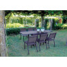 Tavolo Balcone Capannori Moia 106-212x75 Alluminio Chocolate