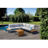 Set angolare MOIA Saint Tropez in alluminio e resin wood