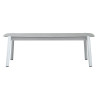 Set Cassis Moia alluminio bianco e teak salotto giardino moderno