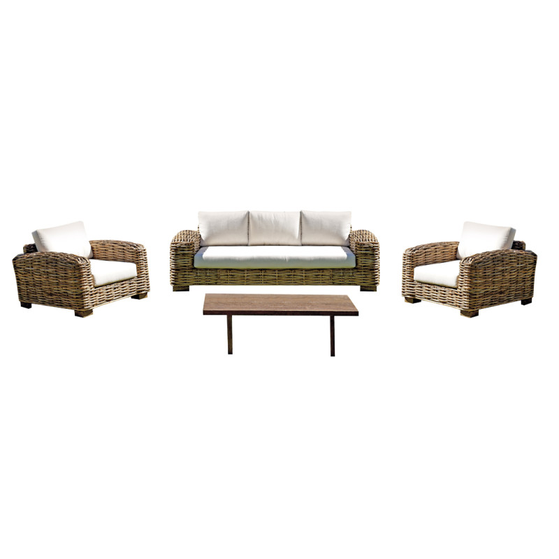Set MOIA Bangalore rattan gigante naturale salotto giardino
