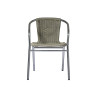 Set di Due Sedie Moia Contract Color Paglia in Alluminio