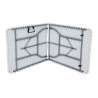 Tavolo pieghevole catering RTK14 Moia 180x75cm polietilene robusto