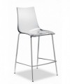 SGABELLI ZEBRA SET DA 2 ANTISHOCK H 65 in POLICARBONATO e ACCIAIO CROMATO SCAB DESIGN