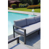 Set 2 poltrone Marsiglia Moia antracite alluminio da giardino