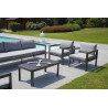 Set 2 poltrone Marsiglia Moia antracite alluminio da giardino