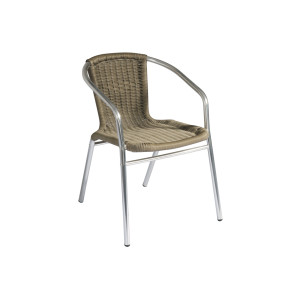 Set 2 sedie Moia Contract alluminio tabacco da giardino
