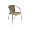 Set 2 sedie Moia Contract alluminio tabacco da giardino