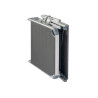 Set di 2 Lettini Mare Alluminio Grigio con Tettuccio