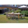 Tavolo Giacarta 250x100 Teak Riciclato Moia per Esterno