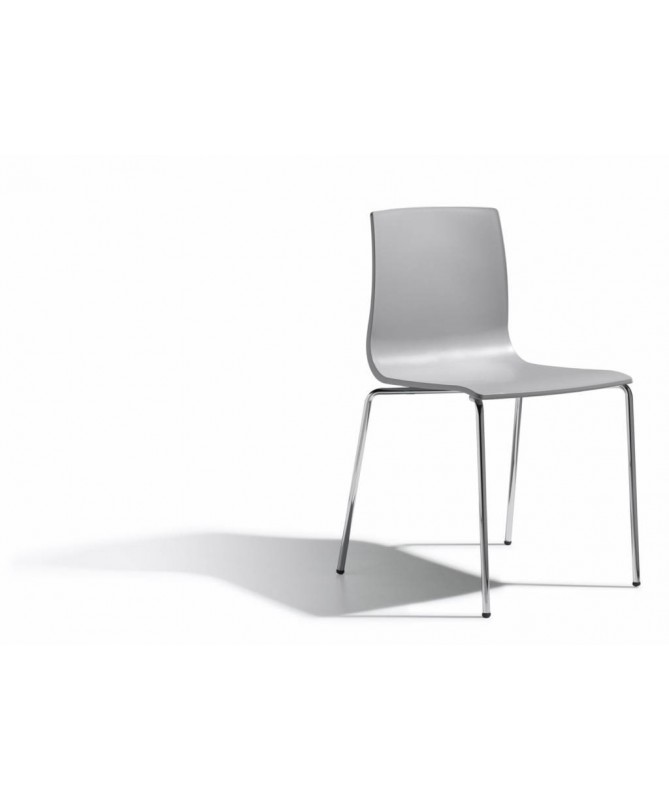SEDIE ALICE CHAIR SET DA 4 TECNOPOLIMERO e ACCIAIO MADE IN ITALY SCAB DESIGN