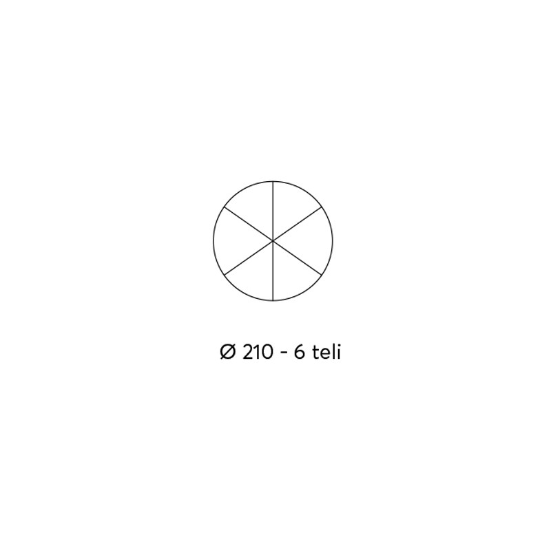 Set 4 Ombrelloni Eolo Ø2m UV Protection prolunga a vite Moia