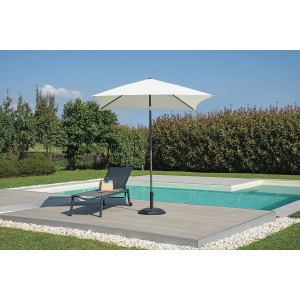 Zoom Ombrellone 2 X 2 Fusto Alluminio Antracite Poliestere Ecru' Moia