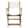 Set Tavolo Piombino + 2 Sedie Venturina In Acacia Pieghevole Con Textilene Con Braccioli Moia