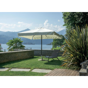 Zoom Ombrellone Quadrato 3X3 Fusto Antracite Poliestere Ecru' Moia