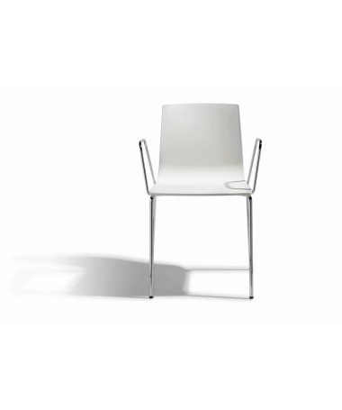 SEDIA ALICE - SET DA 2 - CON BRACCIOLI TECNOPOLIMERO e acciaio made in Italy SCAB DESIGN