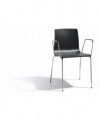 SEDIA ALICE - SET DA 2 - CON BRACCIOLI TECNOPOLIMERO e acciaio made in Italy SCAB DESIGN