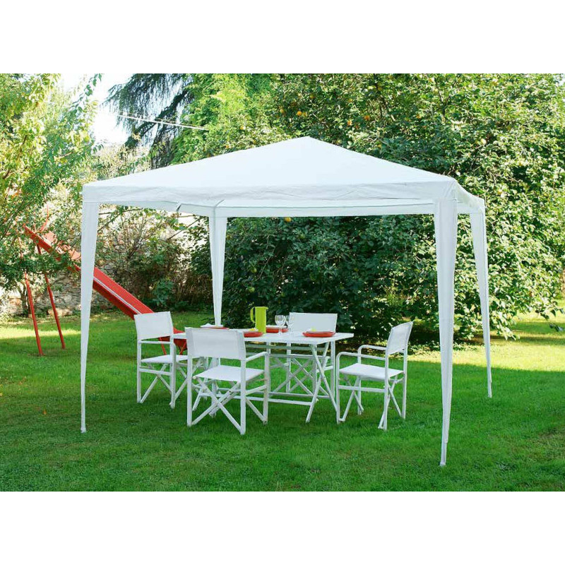 Gazebo quadrato 3x3 m Promo Moia tessuto plastificato resistente