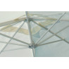 Ombrellone 3x3 palo laterale bianco maniglia telo bianco Moia