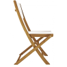 Set Tavolo Donoratico + 6 Sedie Venturina In Acacia Pieghevole Con Textilene Senza Braccioli Moia